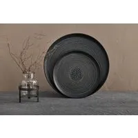 Mahika Small Serving Tray - Black, Aluminium alternate view