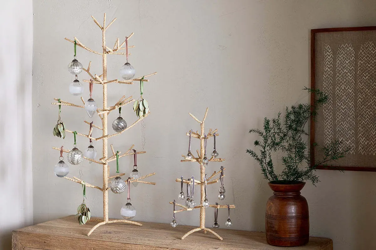Mala Small Christmas Tree Decoration - Natural, Jute image