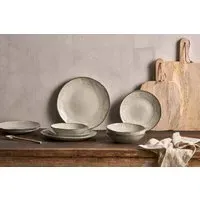 Malia 12-Piece Dinnerware Set - Cream