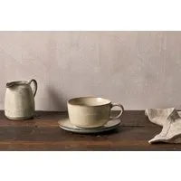 Malia Cup & Saucer - Cream, Stoneware alternate view