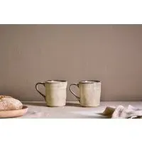 Malia Mug Set of 2 - Cream, Stoneware