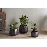 Maliki Large Plant Pot - Aged Bronze