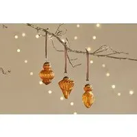 Manipur Baubles Set of 4 - Amber
