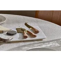 Maram Cheese Knife Set of 3 - Natural, Gold alternate view