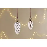 Maran Small Giant Bauble - Gold & Cream, Recycled Glass alternate view