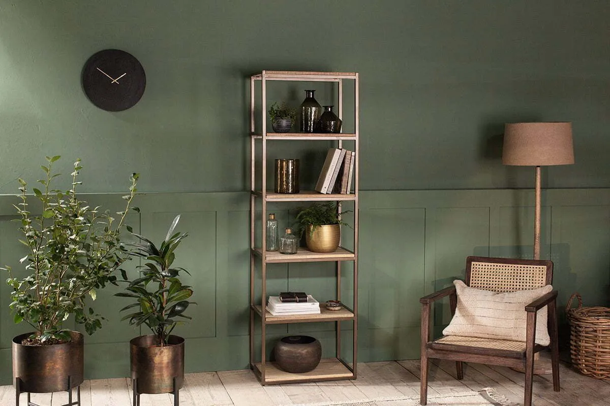 Marjori Narrow Standing Shelves - Natural, Mango Wood product