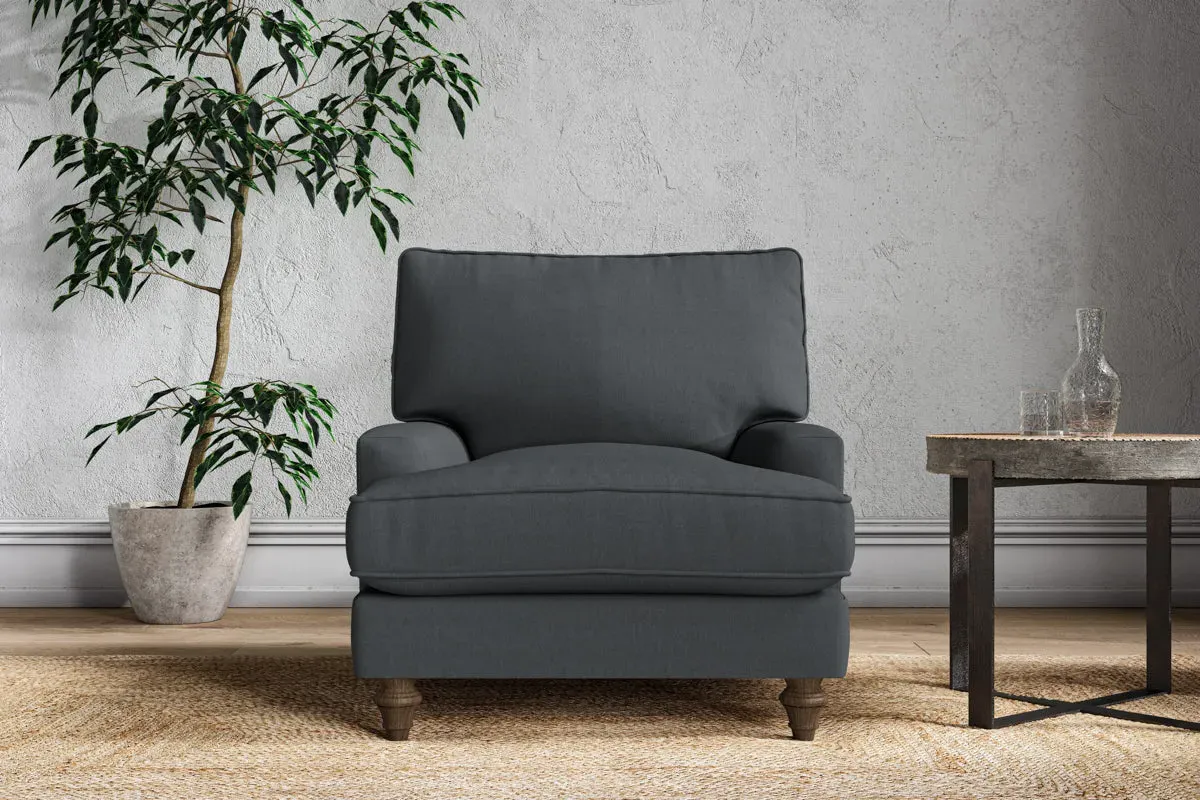 Marri Armchair - Thunder, Recycled Cotton