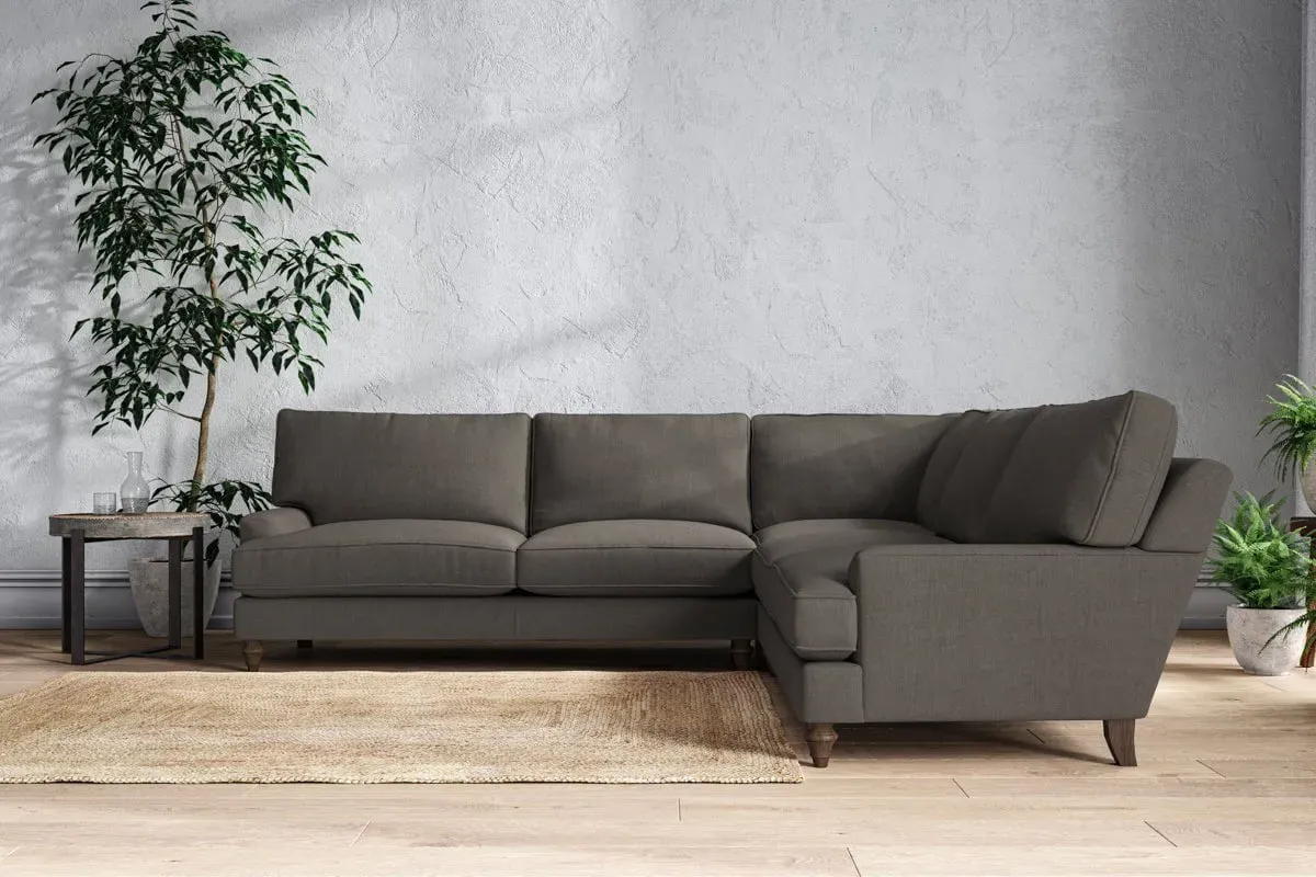 Marri Grand Corner Sofa - Granite, Linen