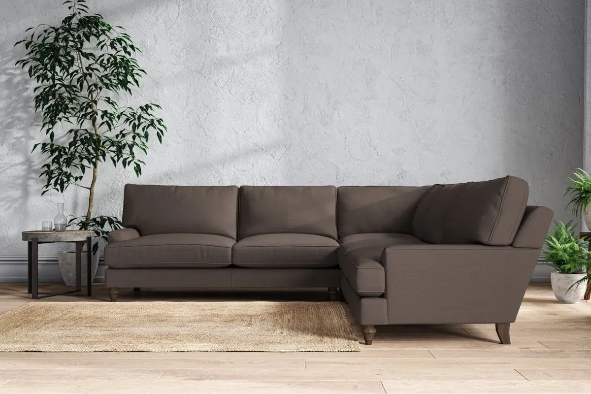 Marri Grand Corner Sofa - Mocha, Recycled Cotton