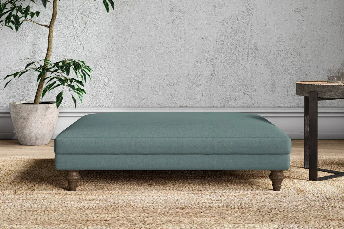 Marri Grand Dining Footstool - Airforce, Recycled Cotton