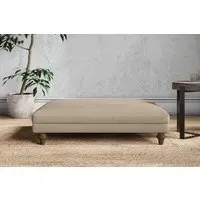 Marri Grand Dining Footstool - Pebble, Linen