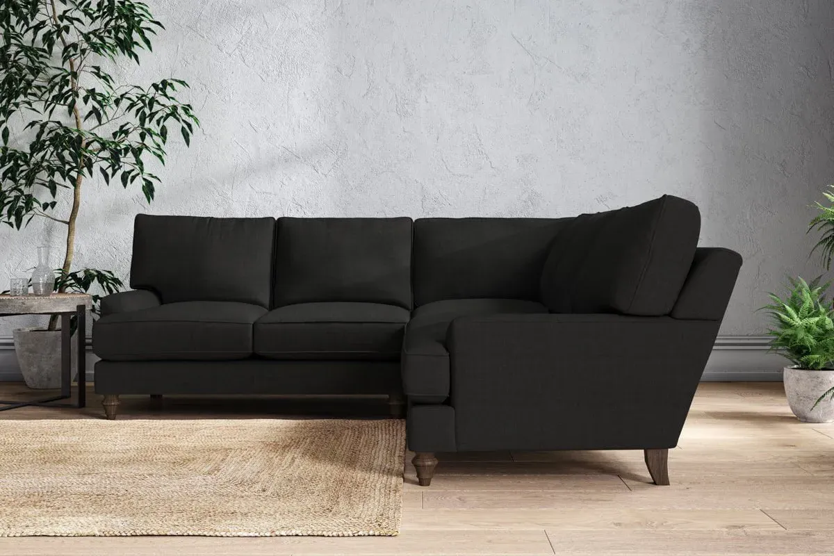 Marri Large Corner Sofa - Charcoal, Linen