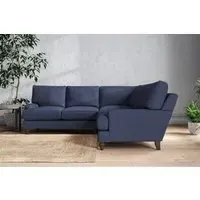 Marri Large Corner Sofa - Navy, Recycled Cotton
