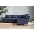 Marri Large Corner Sofa - Navy, Recycled Cotton