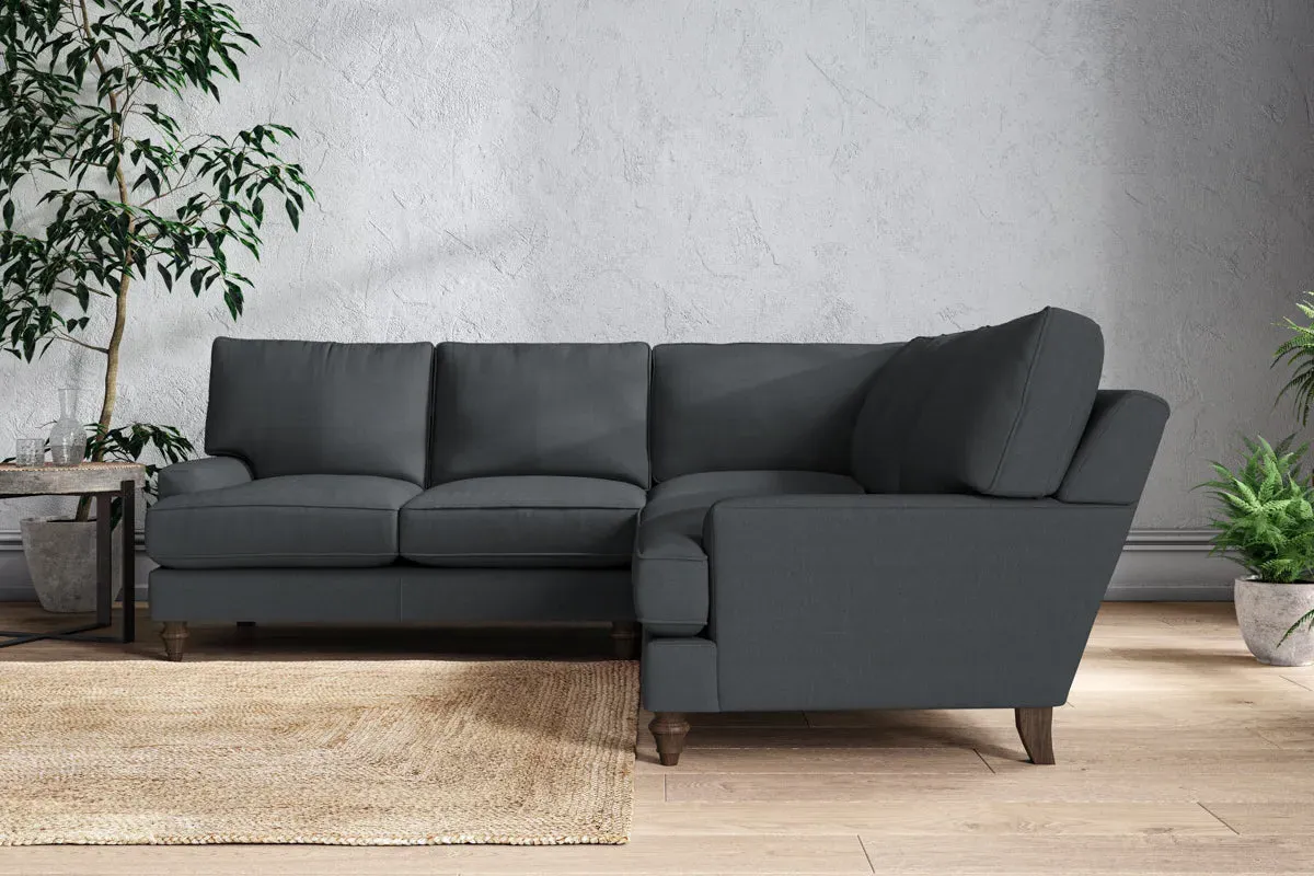 Marri Large Corner Sofa - Thunder, Recycled Cotton