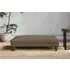 Marri Large Dining Footstool - Chestnut, Linen