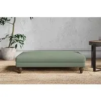 Marri Large Dining Footstool - Jade, Linen