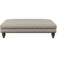 Marri Large Dining Footstool - Natural, Linen