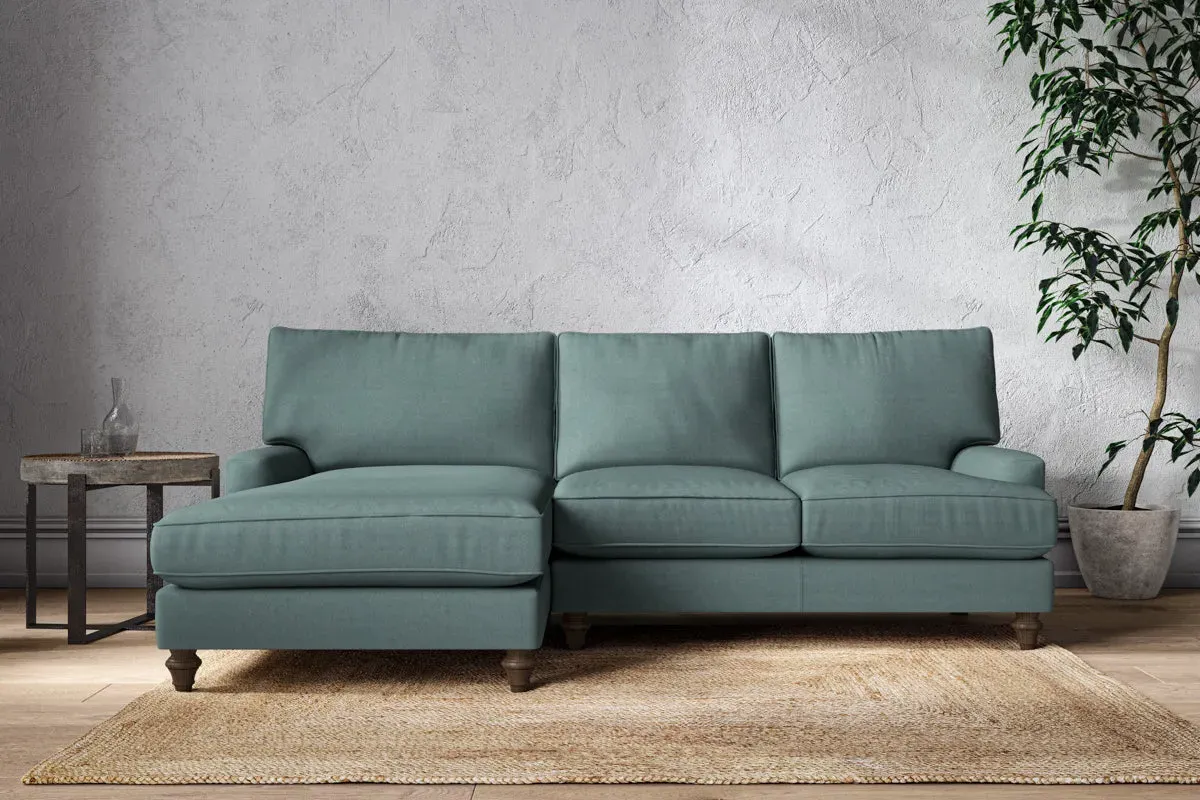 Marri Large Right Hand Chaise Sofa - Airforce, Recycled Cotton image