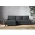 Marri Large Right Hand Chaise Sofa - Thunder, Recycled Cotton