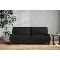 Marri Large Sofa - Charcoal, Linen