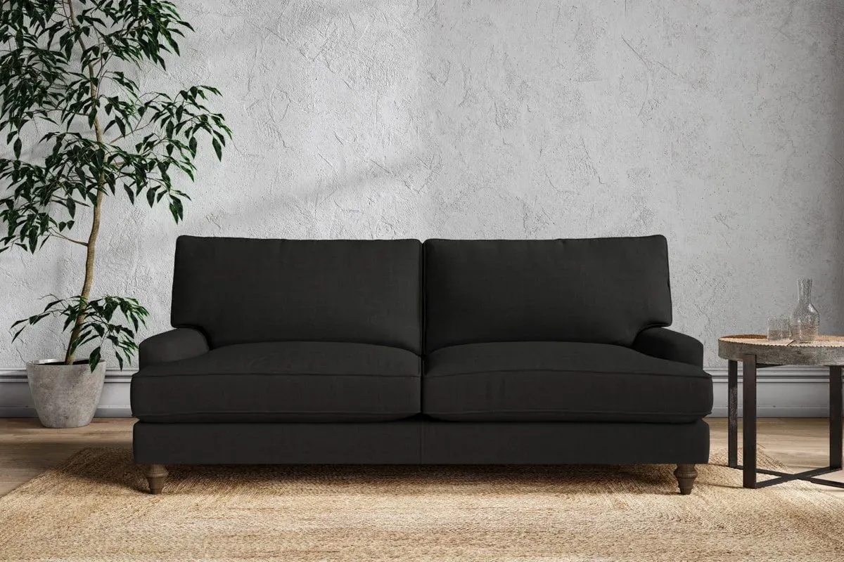 Marri Large Sofa - Charcoal, Linen