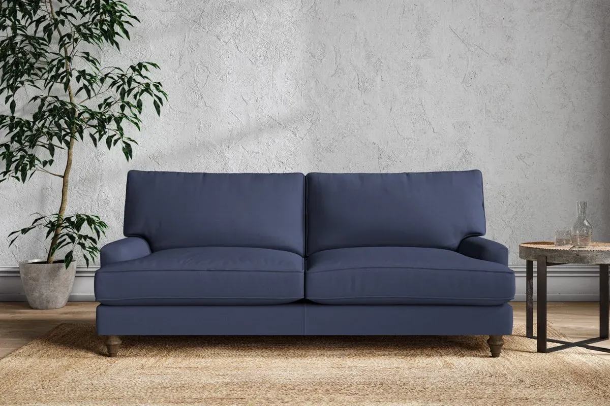 Marri Large Sofa - Navy, Recycled Cotton
