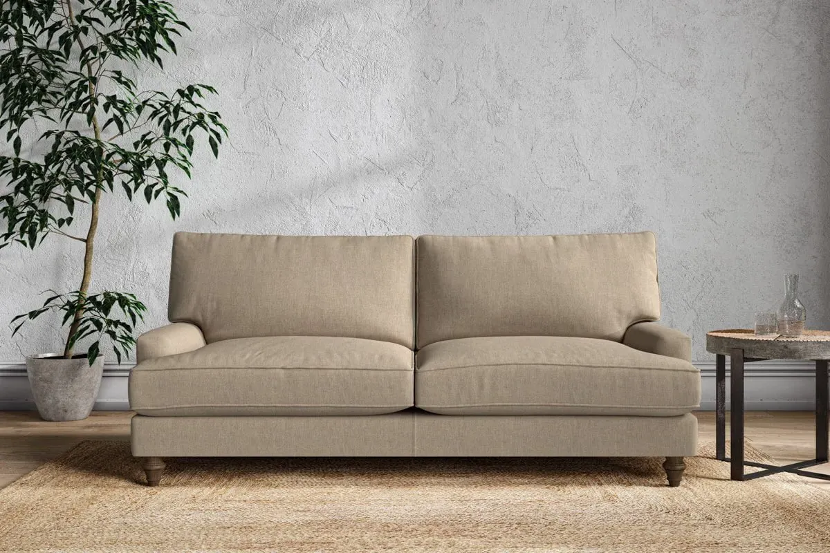 Marri Large Sofa - Pebble, Linen