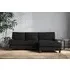 Marri Left Hand Chaise Sofa - Charcoal, Linen