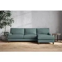 Marri Left Hand Chaise Sofa Grand - Airforce, Recycled Cotton