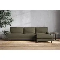 Marri Left Hand Chaise Sofa Grand - Fatigue, Recycled Cotton