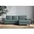Marri Left Hand Chaise Sofa Large - Airforce, Recycled Cotton