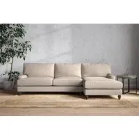 Marri Left Hand Chaise Sofa - Natural, Cotton