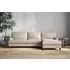 Marri Left Hand Chaise Sofa - Natural, Cotton