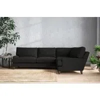 Marri Left Hand Corner Sofa - Charcoal, Linen