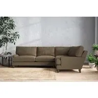 Marri Left Hand Corner Sofa - Chestnut, Linen