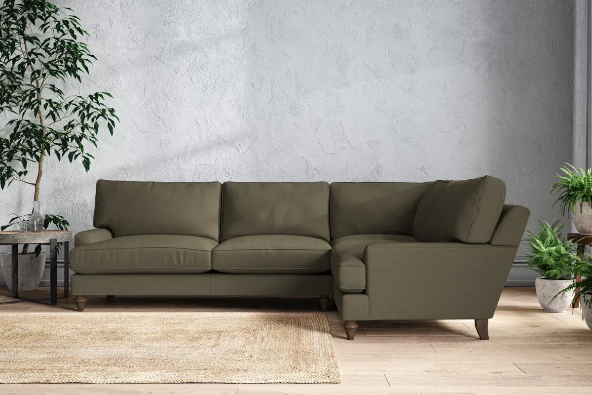 Marri Left Hand Corner Sofa - Fatigue, Recycled Cotton