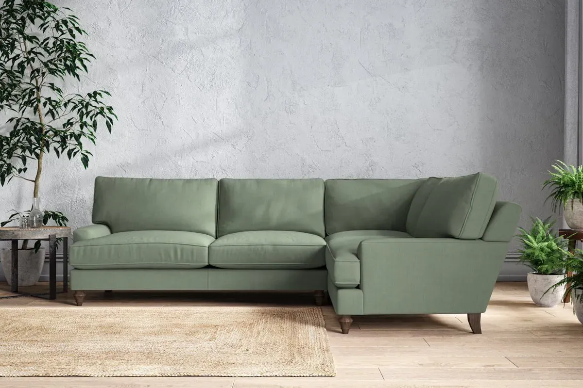 Marri Left Hand Corner Sofa - Jade, Linen