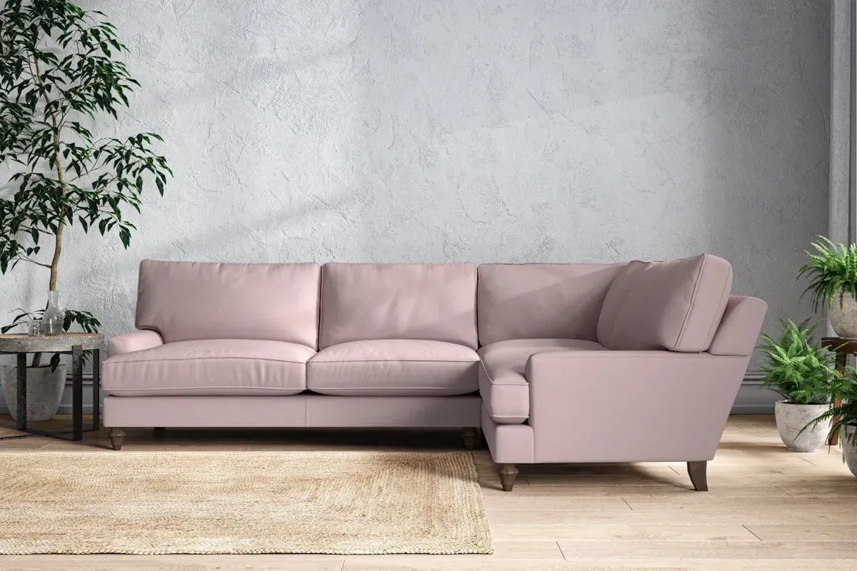 Marri Left Hand Corner Sofa - Lavender, Cotton