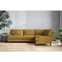 Marri Left Hand Corner Sofa - Ochre, Recycled Cotton