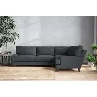 Marri Left Hand Corner Sofa - Thunder, Recycled Cotton