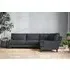 Marri Left Hand Corner Sofa - Thunder, Recycled Cotton