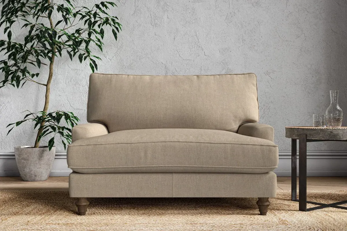Marri Love Seat - Pebble, Brera Linen