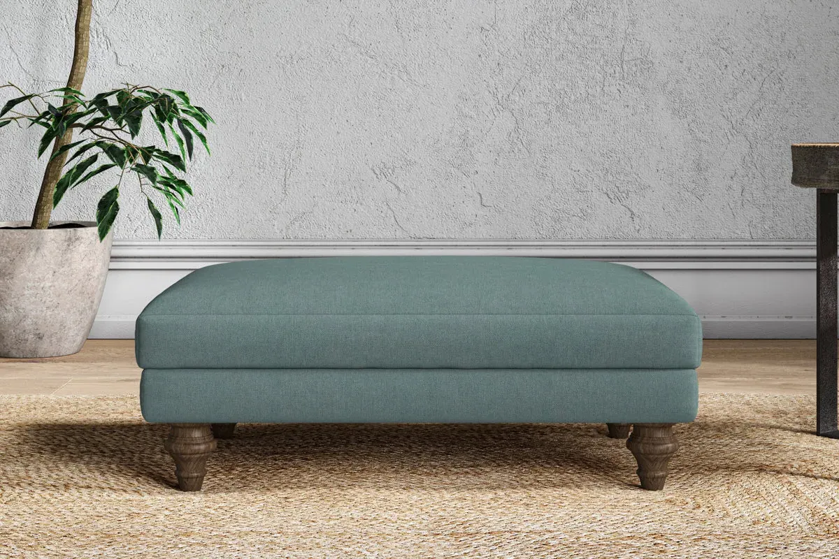 Marri Medium Dining Footstool - Airforce, Recycled Cotton image