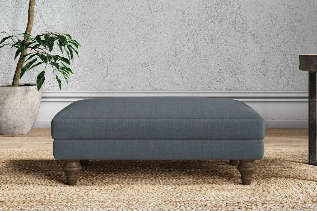 Marri Medium Dining Footstool - Dusk, Linen