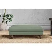 Marri Medium Dining Footstool - Jade, Linen