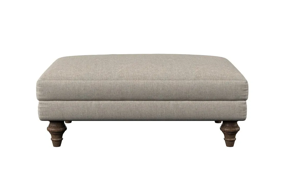 Marri Medium Dining Footstool - Natural, Linen
