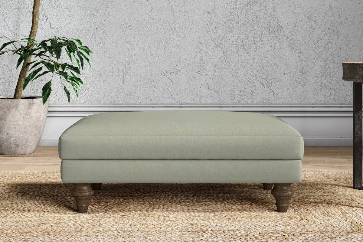 Marri Medium Dining Footstool - Seaspray, Recycled Cotton