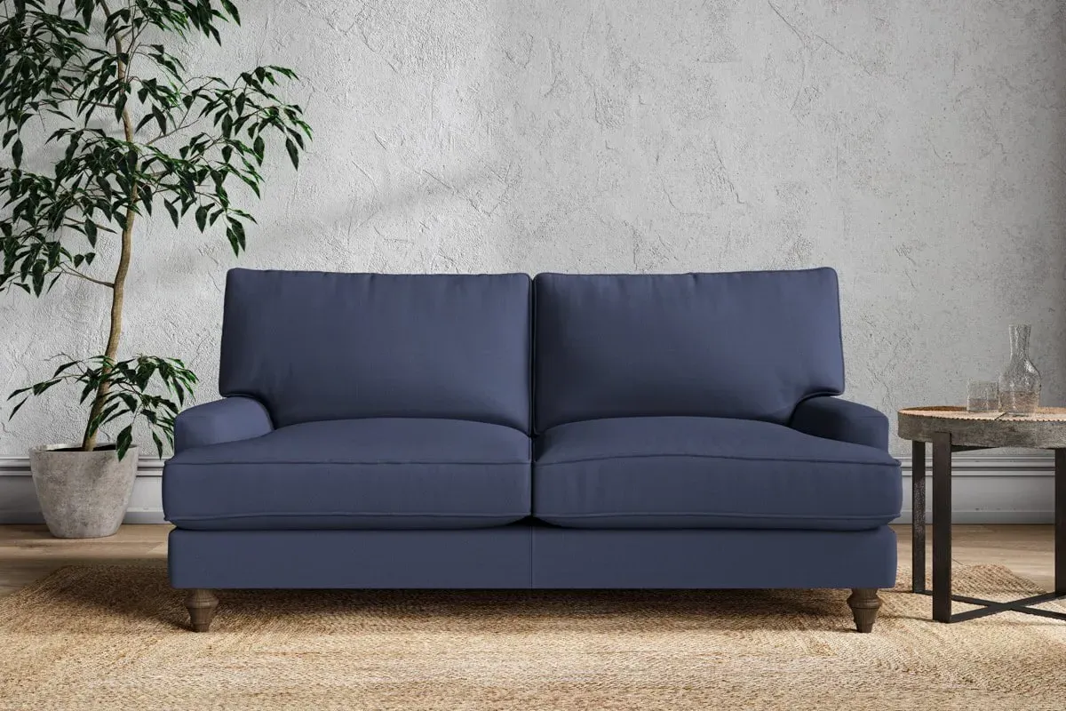 Marri Medium Sofa - Navy, Recycled Cotton