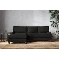 Marri Right Hand Chaise Sofa - Charcoal, Linen